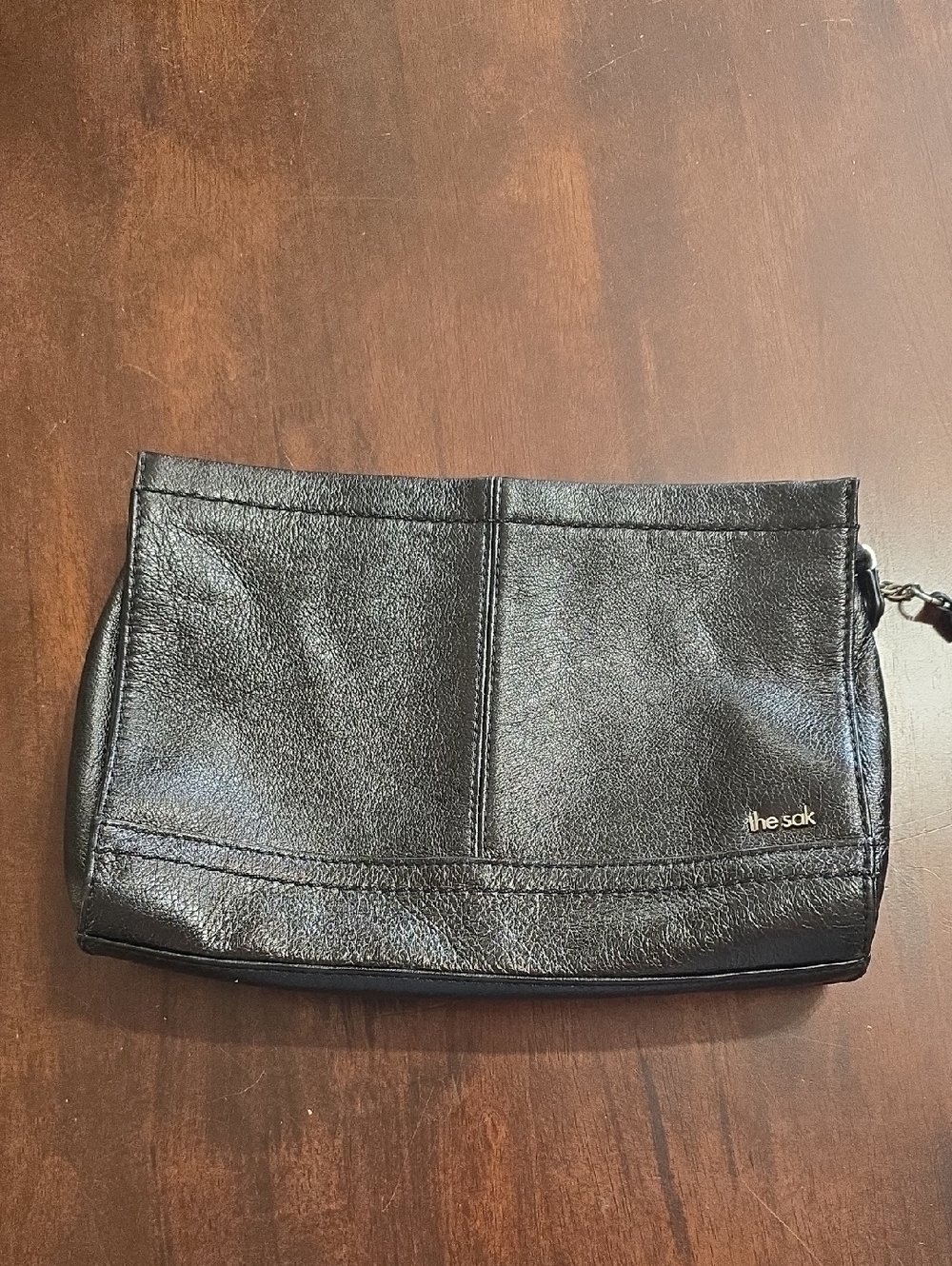 The Sak Black Leather Men's Toiletry Bag